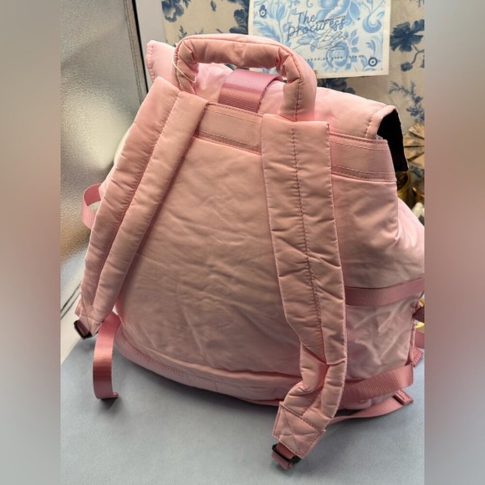 🆕 GANNI 🧿 NWT Recycled Tech Backpack, Bubblegum Pink - Picture 5 of 13